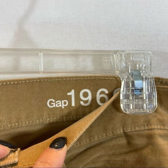 Gap Brand Tan Fine Corduroy Legging Jeans Size 27/4 Mid Rise - Picture 9 of 10